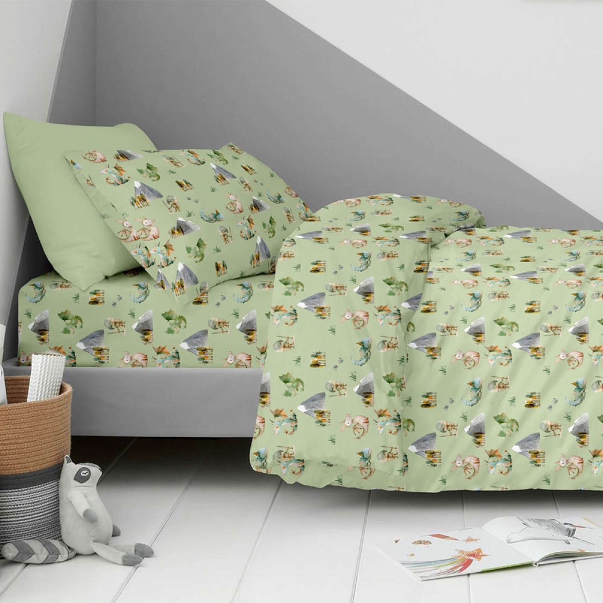 Σετ 2 Παιδικά Σεντόνια Μονά με 1 Μαξιλαροθήκη - Astron Italy Knights