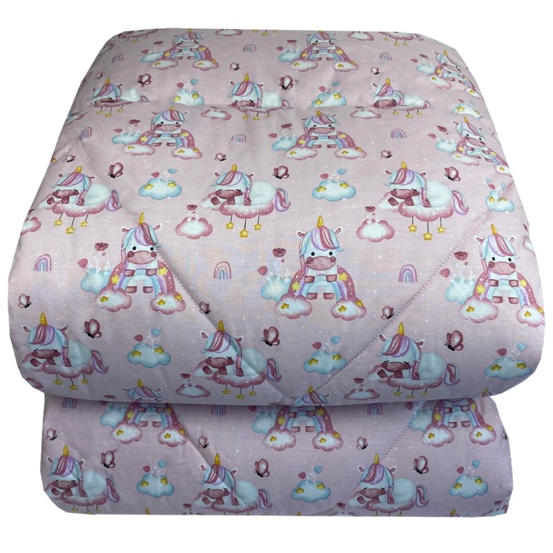 Παιδικό Πάπλωμα 350gr Μονό (160x240) 100% Βαμβάκι - Astron Italy Baby Sweet Unicorn