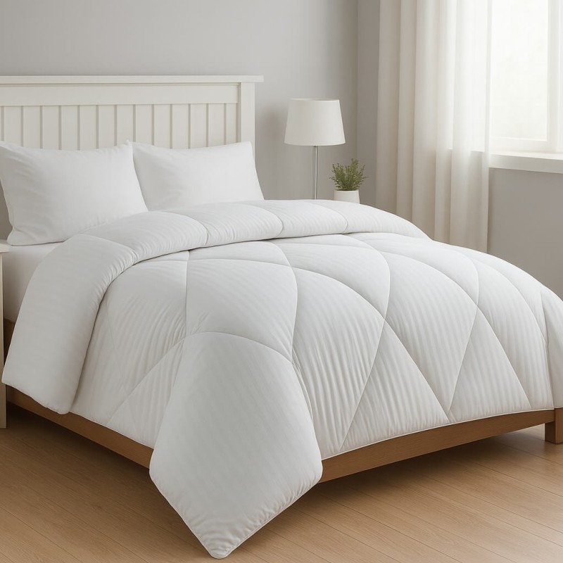 Πάπλωμα Ξενοδοχείου 350γρ. Μονό (160x240) Ριγέ 100% Microfiber Astron Italy 111-3