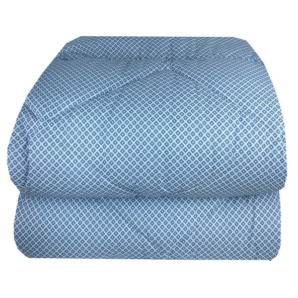 Πάπλωμα 350γρ. Υπέρδιπλο (220x240) 100% Βαμβάκι 144tc - Astron Italy Ariel Blue