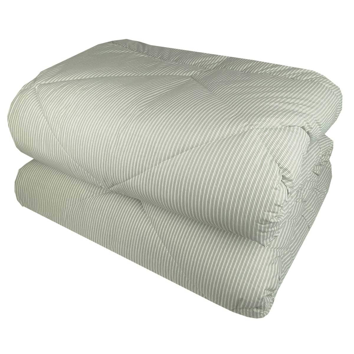 Πάπλωμα 350γρ. Υπέρδιπλο (220x240) 100% Βαμβάκι 144tc - Astron Italy Reina Olive