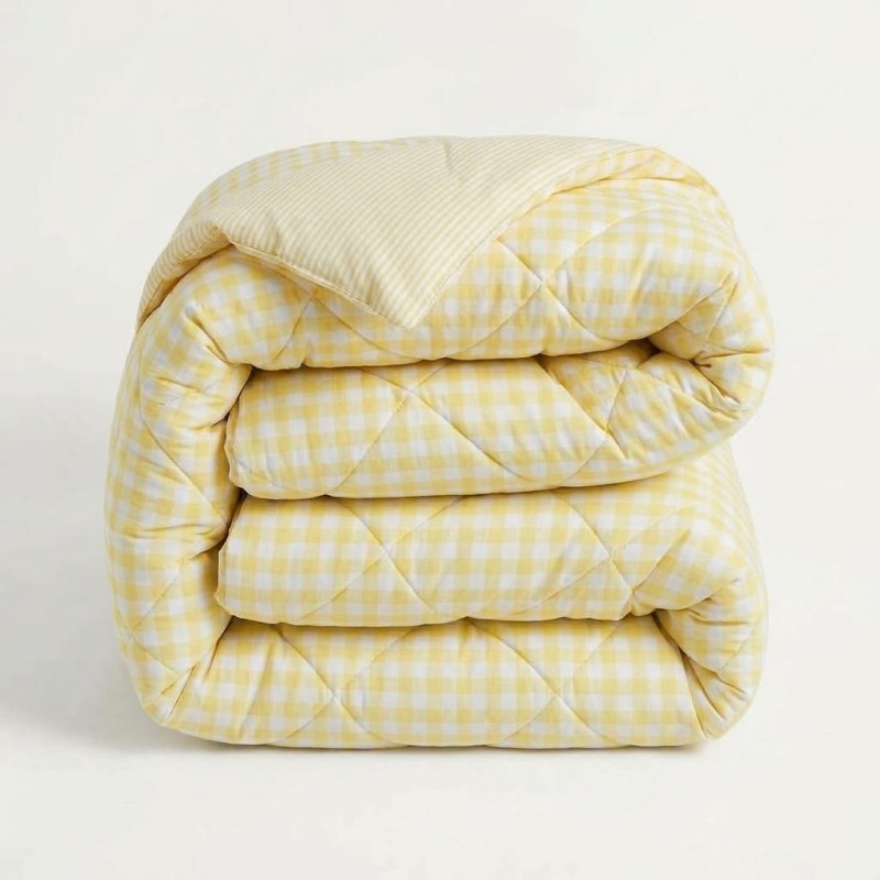 Χειμερινό Πάπλωμα Υπέρδιπλο (220x240) 100% Βαμβακερό - Carla Yellow