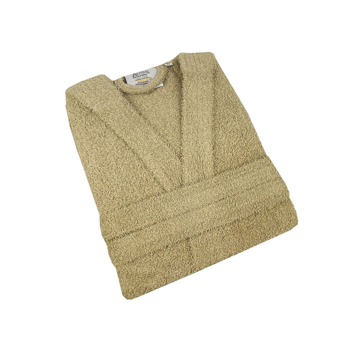 Μπουρνούζι με Κουκούλα (L) 100% Βαμβάκι - Astron Italy Beige