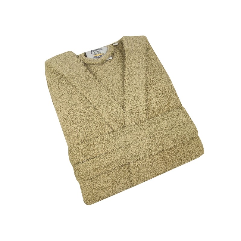 Μπουρνούζι με Κουκούλα (L) 100% Βαμβάκι - Astron Italy Beige