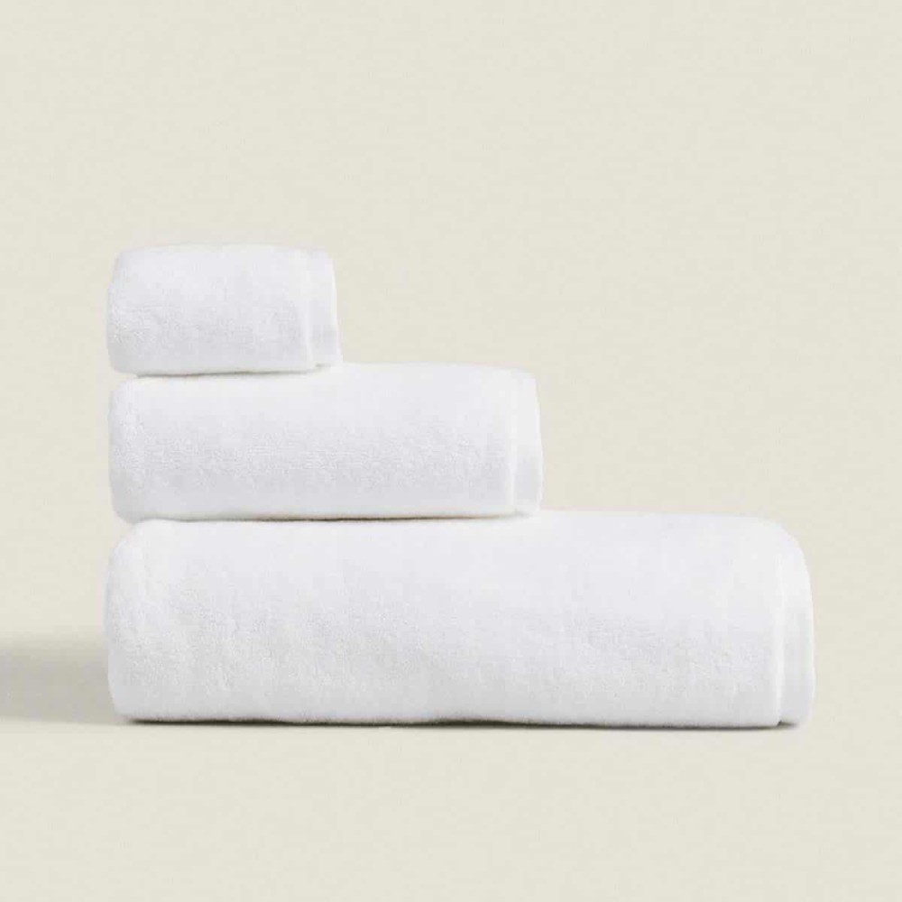 Πετσέτα Προσώπου Ξενοδοχείου 600gsm (50x100) 100% Βαμβάκι Πεννιέ Λευκή – AEOLIS