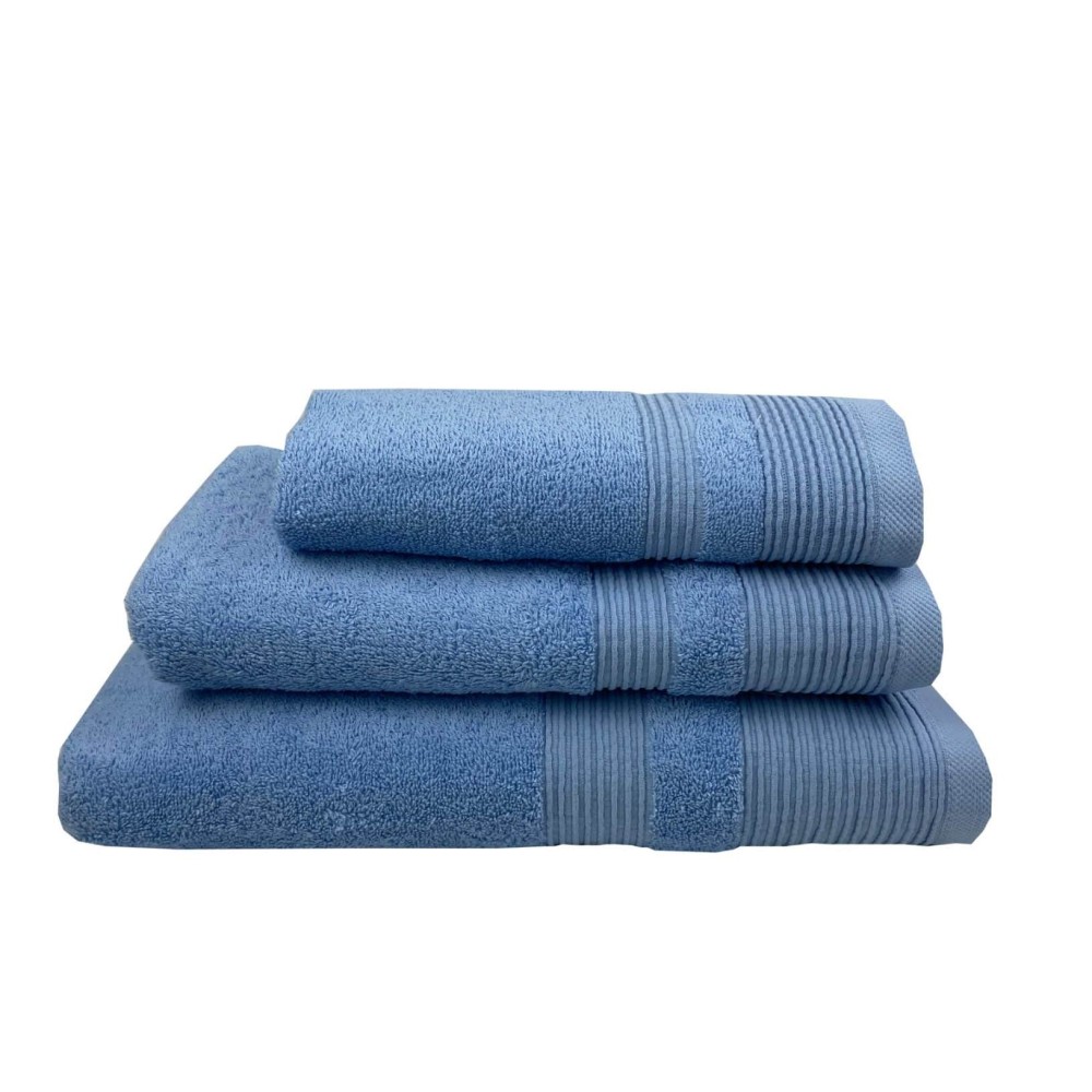 Πετσέτα Σώματος 550grs (80x150) 100% Βαμβάκι Πεννιέ Sidirela Blue Ε-987