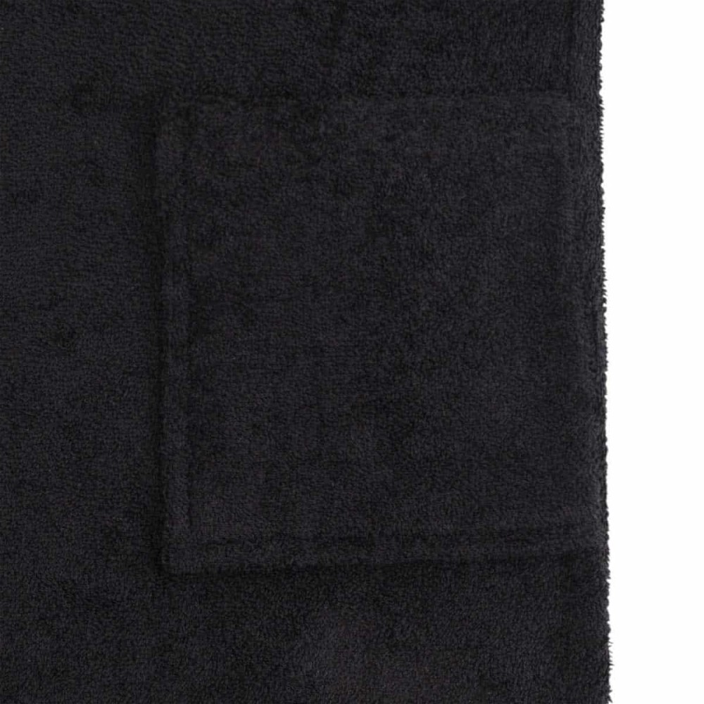 Μπουρνούζι με Κουκούλα (L) 100% Βαμβάκι - Astron Italy Black