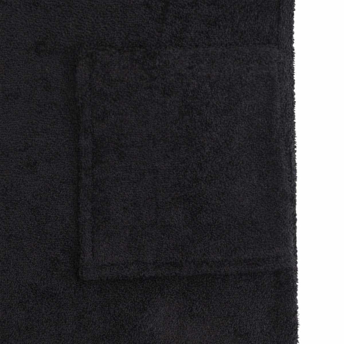 Μπουρνούζι με Κουκούλα (M) 100% Βαμβάκι - Astron Italy Black