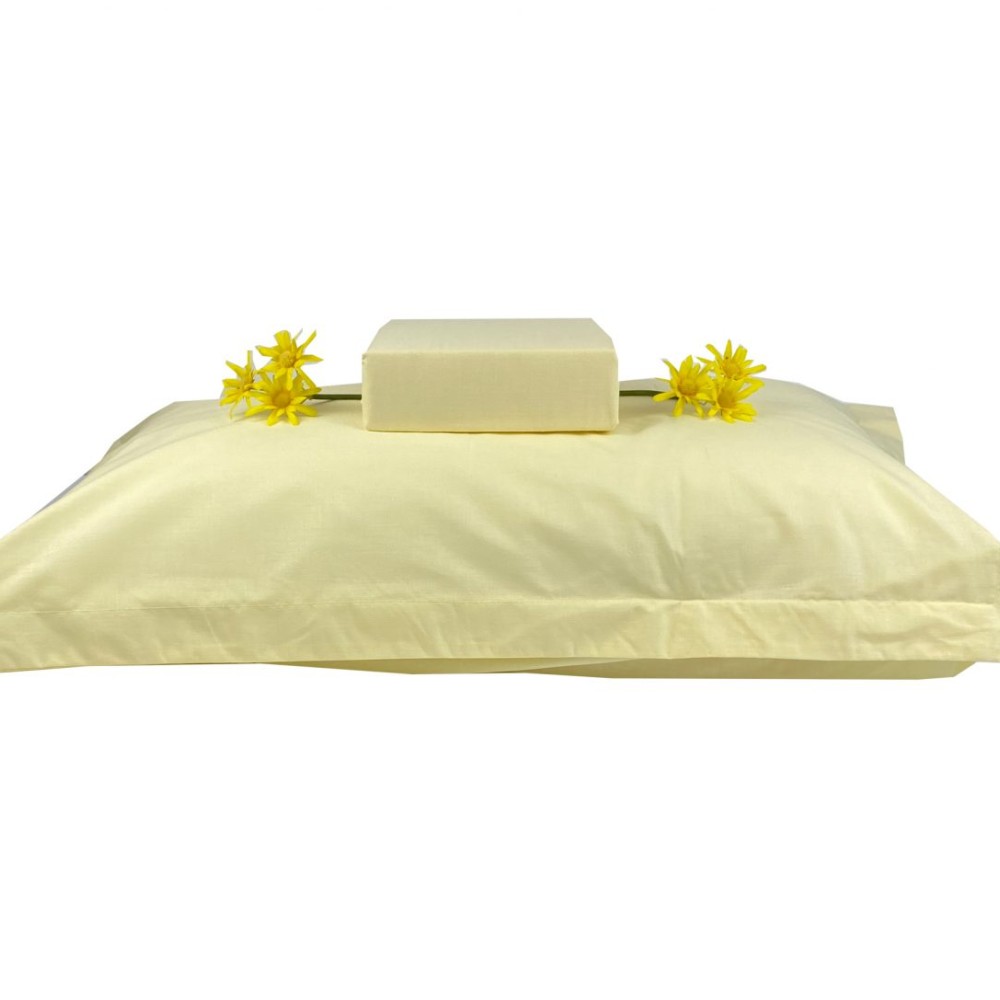 Σεντόνι με Λάστιχο Διπλό (160x200+40) 100% Βαμβάκι - Astron Italy Yellow