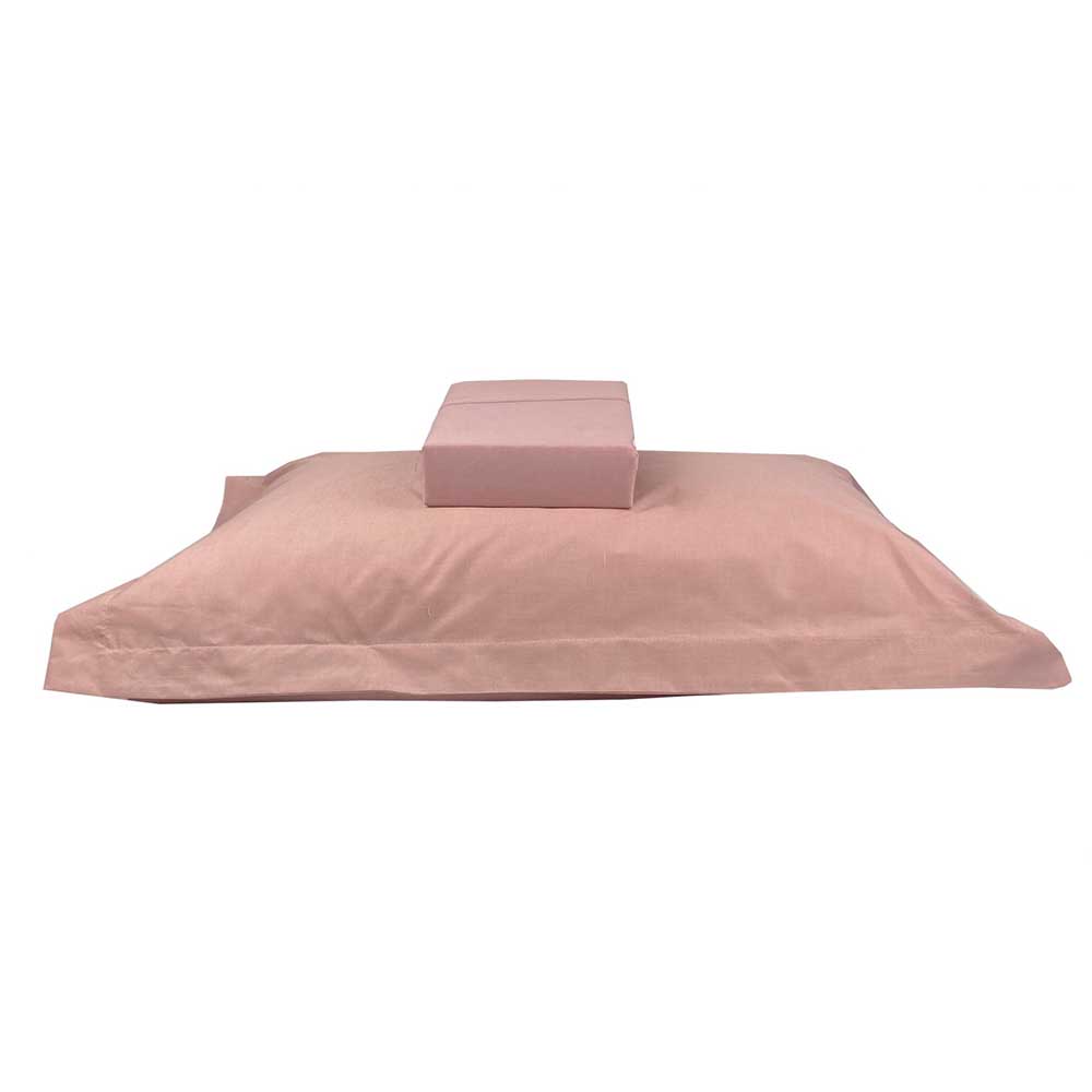 Premium Βαμβακερό Dusty Rose Σεντόνι Ημίδιπλο με Λάστιχο (120x200+40) – ASTRON 100% Premium Cotton Combed
