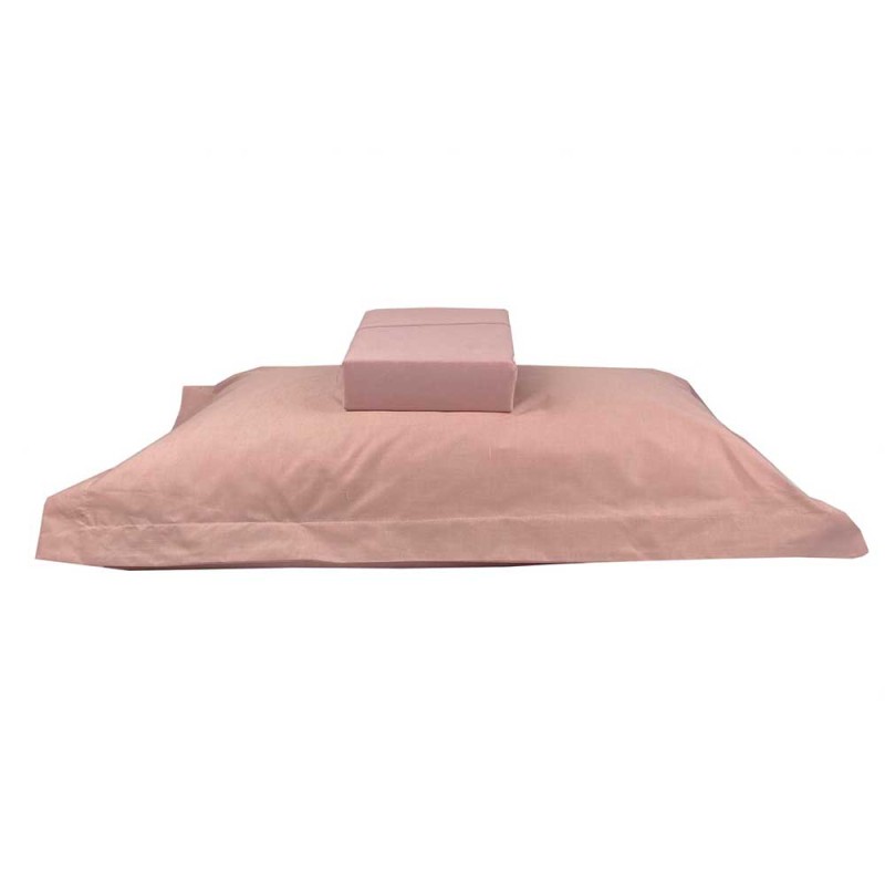Premium Βαμβακερό Dusty Rose Σεντόνι Ημίδιπλο με Λάστιχο (120x200+40) – ASTRON 100% Premium Cotton Combed