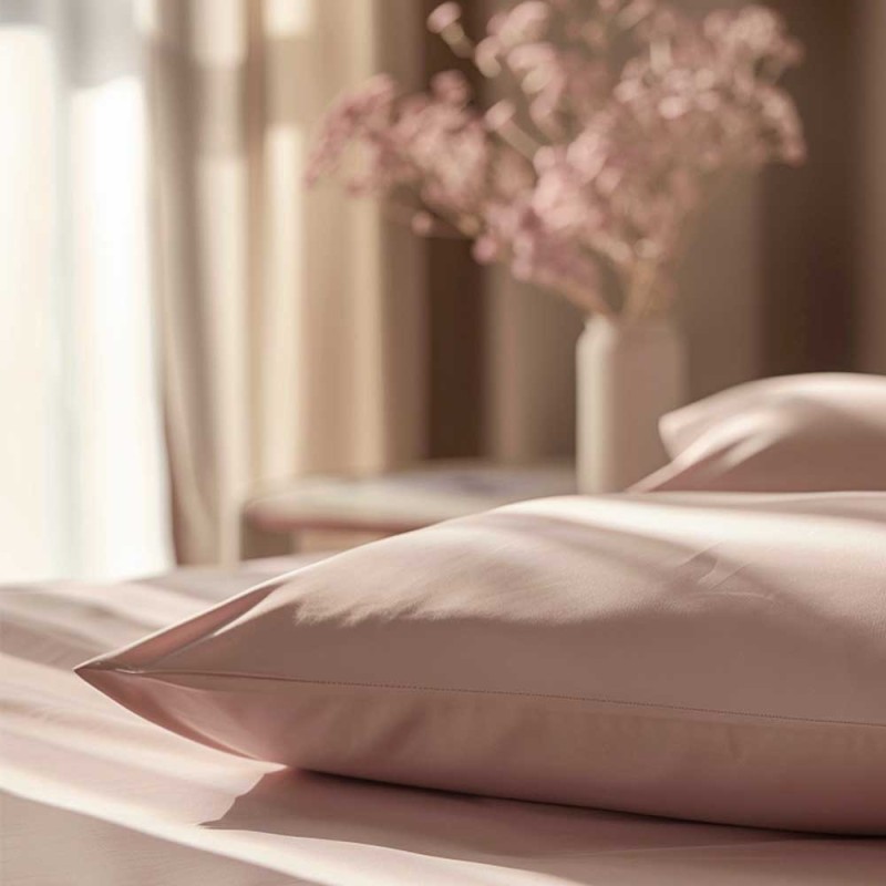 Premium Βαμβακερό Dusty Rose Σεντόνι Ημίδιπλο με Λάστιχο (120x200+40) – ASTRON 100% Premium Cotton Combed
