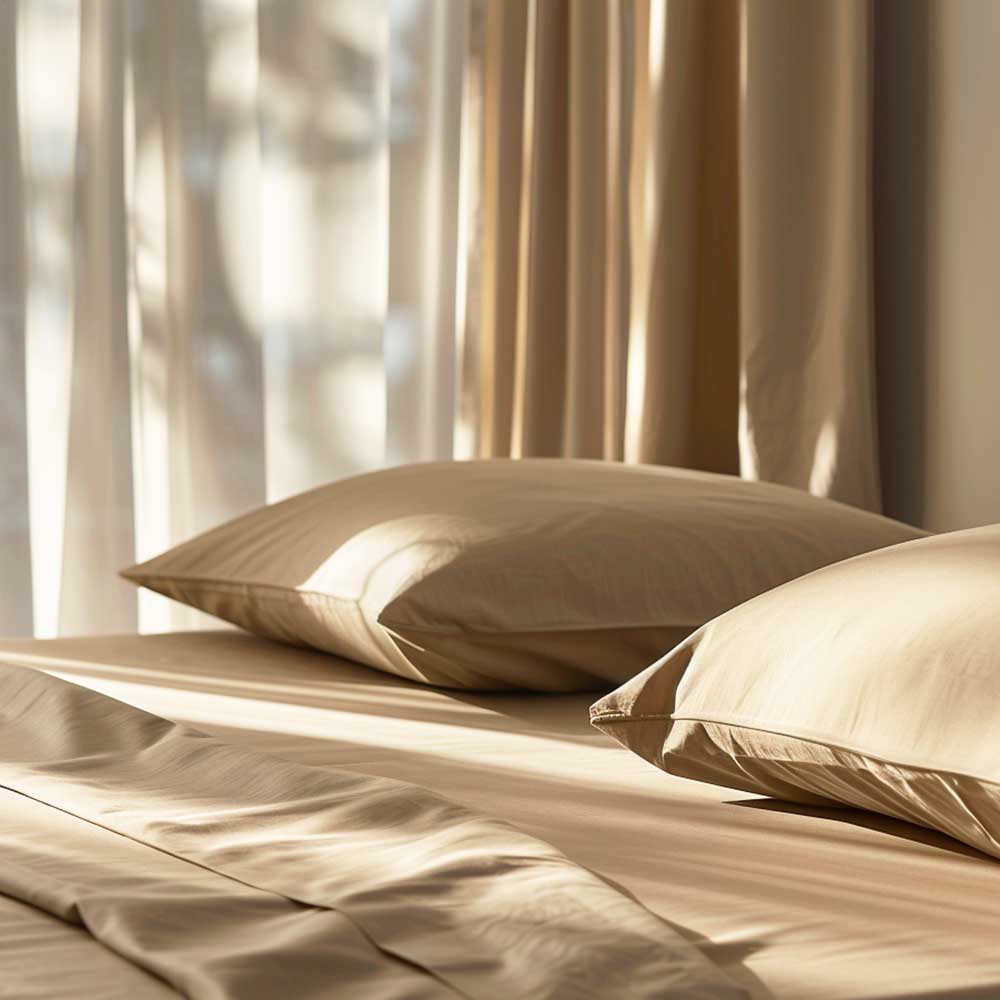 Premium Βαμβακερό Μπεζ Σεντόνι Μονό χωρίς Λάστιχο (170x270) – ASTRON 100% Premium Cotton Combed