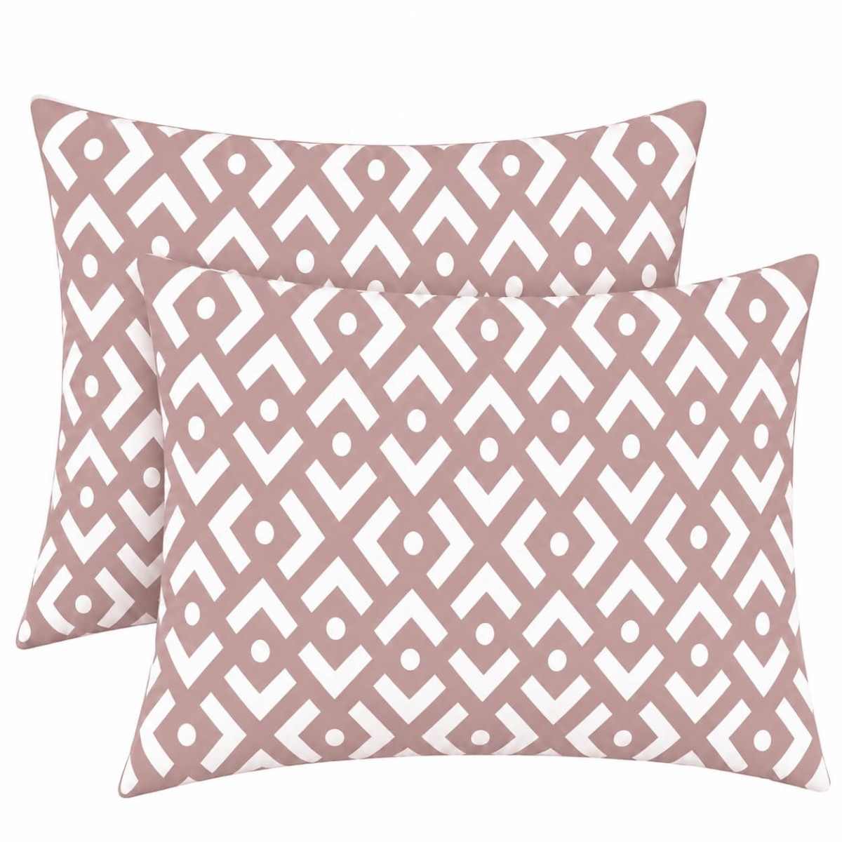 Σετ 2 Premium Βαμβακερές Μαξιλαροθήκες (52x72) – ASTRON 100% Premium Cotton – Chiara Chocolat