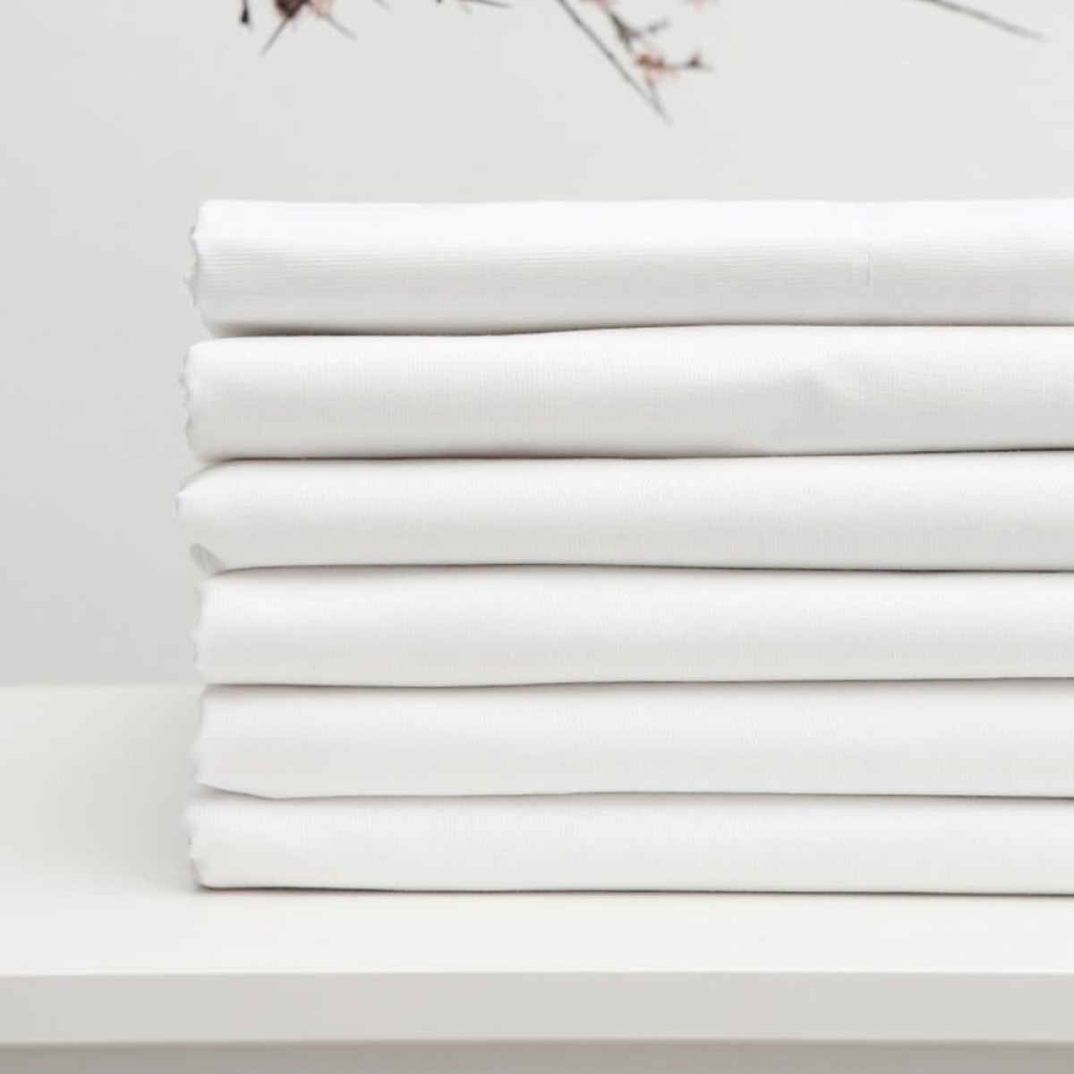 Σεντόνι Ξενοδοχείου (240x260) Λευκό 80% Βαμβάκι 20% Polyester Percale 200 Κλωστές - TINOS