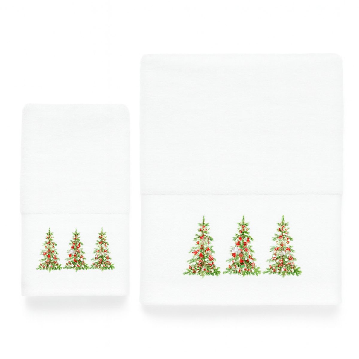 Σετ 2 Χριστουγεννιάτικες Πετσέτες 500gsm 100% Βαμβάκι σε Κουτί Δώρου – Astron Italy Trees