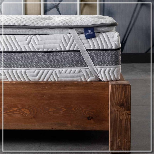 Aloe Vera Hard Ανώστρωμα 7cm Διπλό (160x200) με Καπιτονέ Κάλυμμα