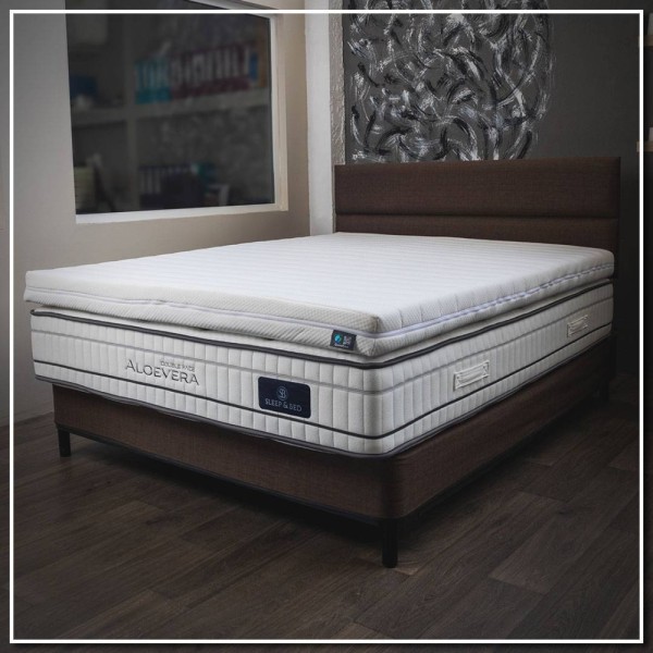 Double Face Ανώστρωμα 10cm Διπλό (150x200) με Καπιτονέ Κάλυμμα