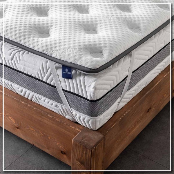 Aloe Vera Hard Ανώστρωμα 7cm Ημίδιπλο (120x200) με Καπιτονέ Κάλυμμα