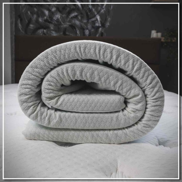 Aloe Vera Ανώστρωμα 4cm Διπλό (150x190) με Αποσπώμενο Κάλυμμα