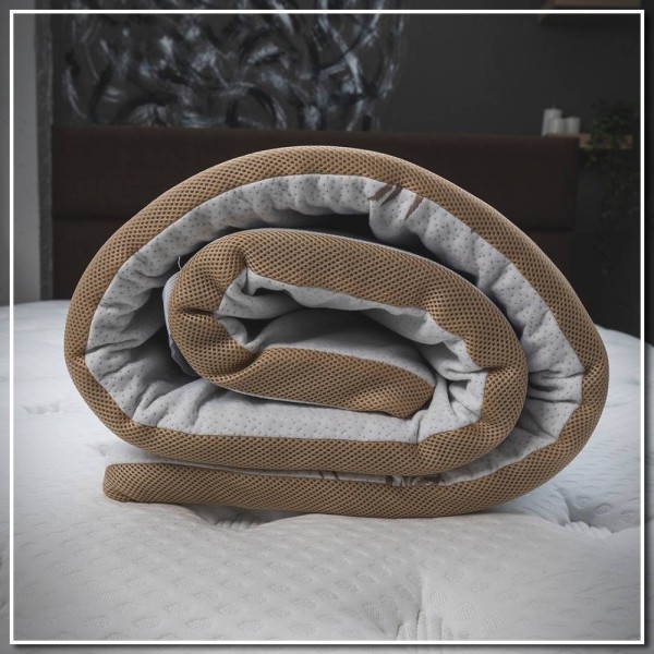 Bamboo Ανώστρωμα 4cm Διπλό (150x200) με Αποσπώμενο Κάλυμμα