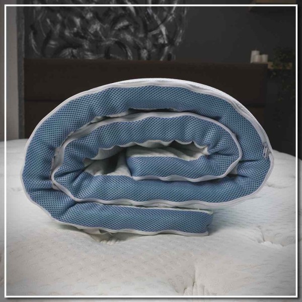 Cool Gel Ανώστρωμα 4cm Ημίδιπλο (120x200) με Αποσπώμενο Κάλυμμα