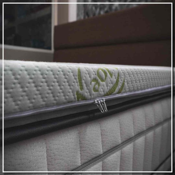 Aloe Vera Ανώστρωμα 4cm Μονό (90x200) με Αποσπώμενο Κάλυμμα