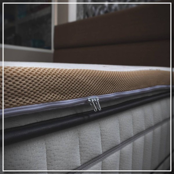 Bamboo Ανώστρωμα 4cm Μονό (90x200) με Αποσπώμενο Κάλυμμα