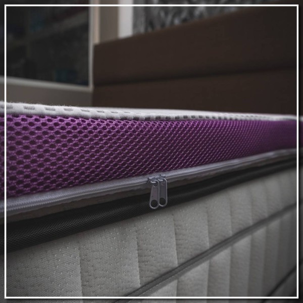 Lavander Ανώστρωμα 4cm Μονό (90x190) με Αποσπώμενο Κάλυμμα