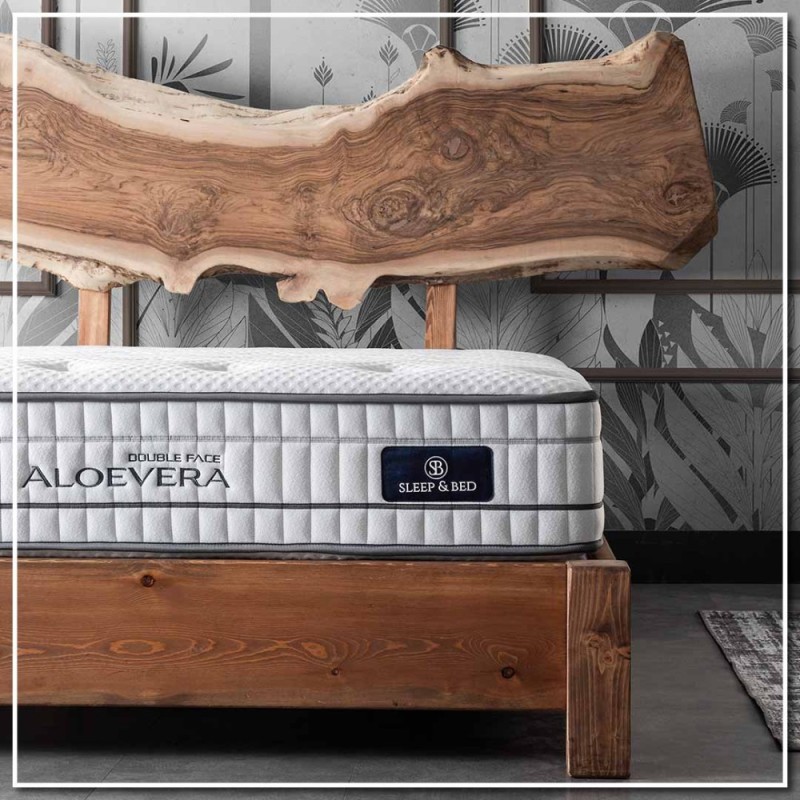Στρώμα Ύπνου Ξενοδοχείου (140x200) Aloe Vera Double Face 30cm με Ανεξάρτητα Ελατήρια 7 Ζωνών