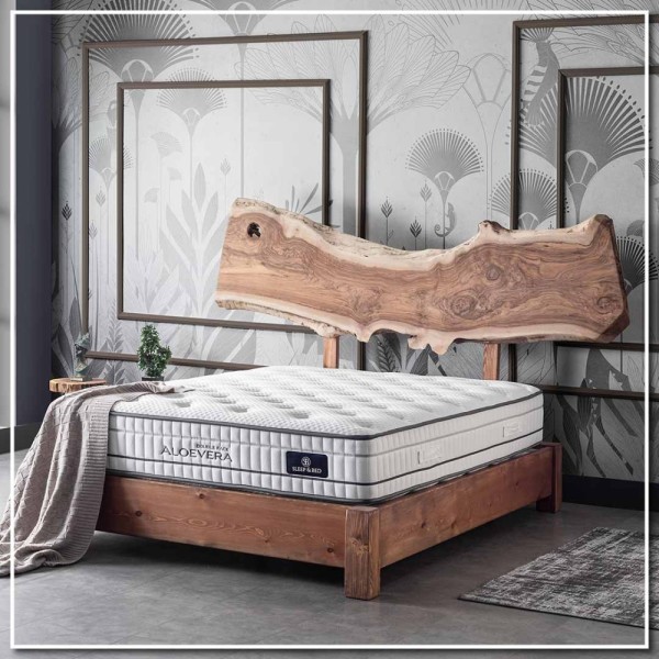 Στρώμα Ύπνου Ξενοδοχείου (110x200) Aloe Vera Double Face 30cm με Ανεξάρτητα Ελατήρια 7 Ζωνών