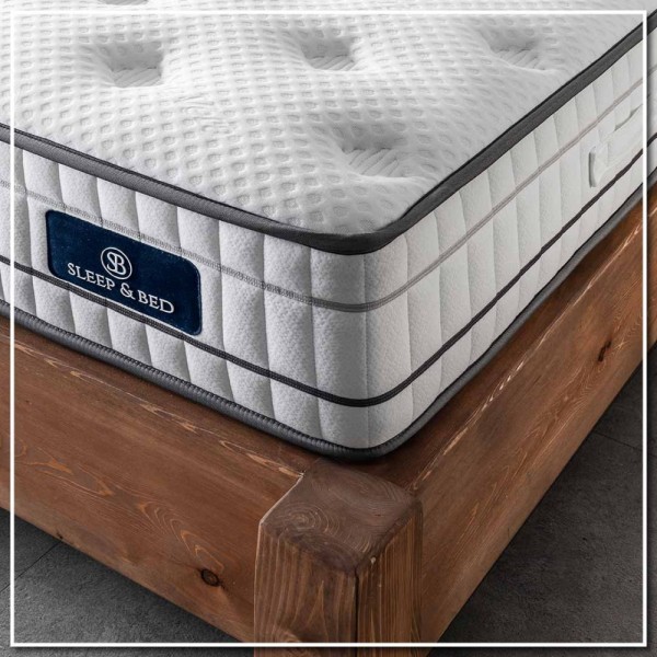 Στρώμα Ύπνου Ξενοδοχείου (90x200) Aloe Vera Double Face 30cm με Ανεξάρτητα Ελατήρια 7 Ζωνών