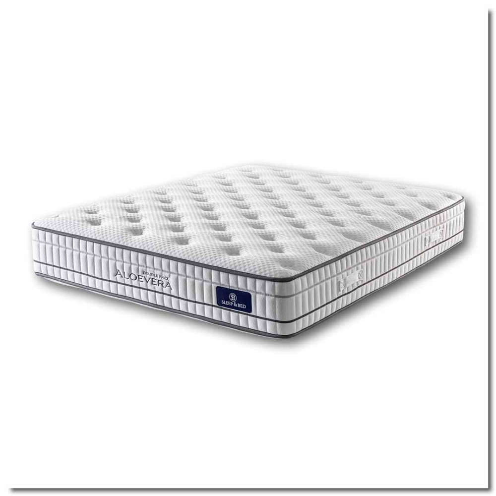 Στρώμα Ύπνου Ξενοδοχείου (160x200) Aloe Vera Double Face 30cm με Ανεξάρτητα Ελατήρια 7 Ζωνών
