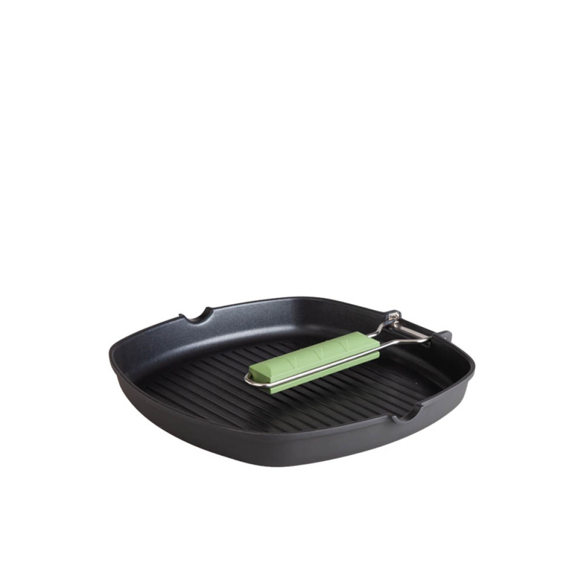 Fest Grill Αντικολλητική Ψηστιέρα Ν.24 με Ραβδώσεις, Αναδιπλούμενη Λαβή & Επαγωγικό Βαρύ Πάτο