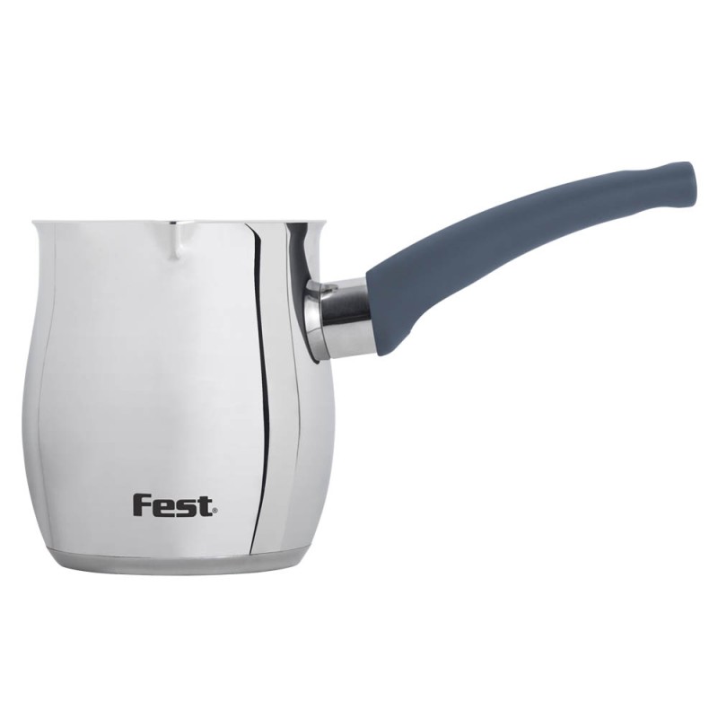 Fest Ανοξείδωτο Μπρίκι 18/10 800ml (έως 8 Φλιτζάνια) με Τριπλό Επαγωγικό Βαρύ Πάτο Αλουμινίου