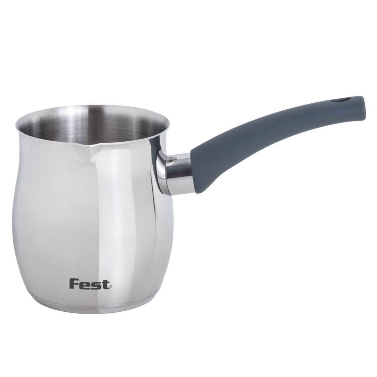 Fest Ανοξείδωτο Μπρίκι 18/10 800ml (έως 8 Φλιτζάνια) με Τριπλό Επαγωγικό Βαρύ Πάτο Αλουμινίου