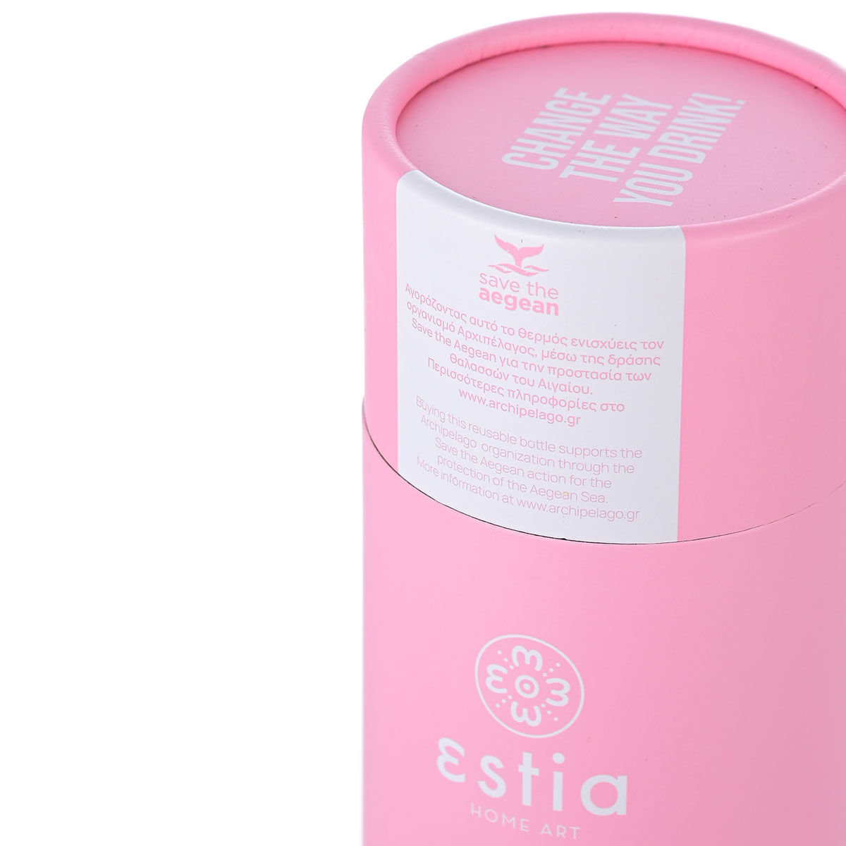 Θερμός Travel Cup 500ml Estia Save The Aegean Blossom Rose 01-10317