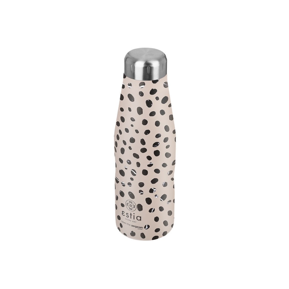 Θερμός Travel Flask 500ml Estia Save The Aegean Leopard Taupe 01-16630