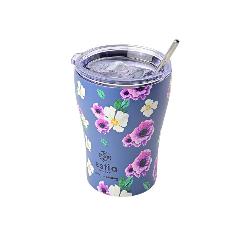 Θερμός Coffee Mug Save The Aegean 350ml Garden Blue Estia 01-16883