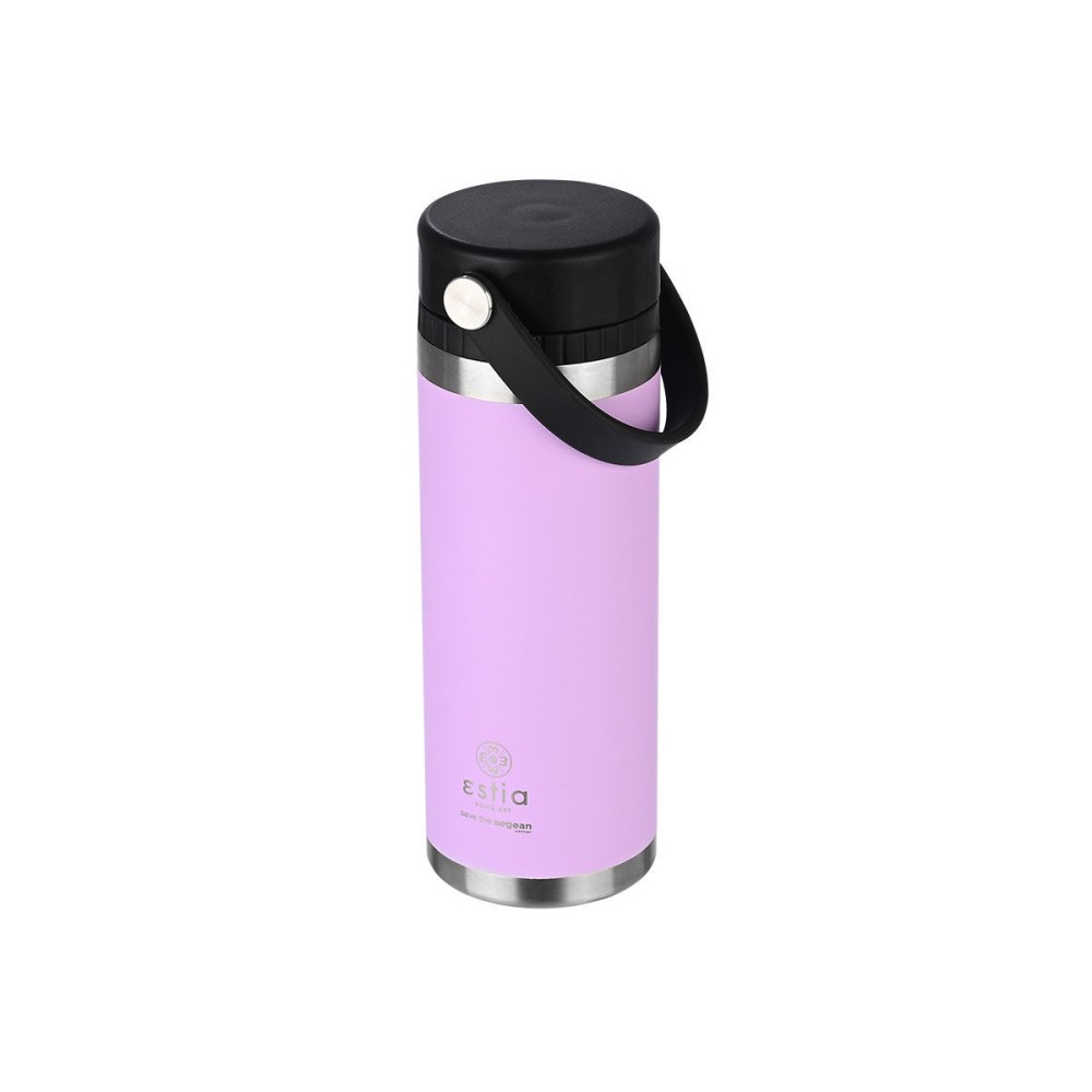 Estia Travel Chug Θερμός 500ml Save The Aegean Lavender Purple 01-17767