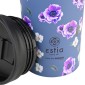 Estia Travel Mug Θερμός 350ml Save The Aegean Garden Blue 01-20439 