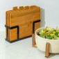 Estia Bamboo Essential Σετ 4 Επιφανειών Κοπής με Μεταλλική Βάση 01-26707