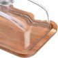 Estia Allure Βάση Τυριών (18.5x12.8x10) με Γυάλινο Καπάκι 01-26745