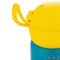 Estia Wonder Bottle Παιδικό Ανοξείδωτο Θερμός 350ml με Καλαμάκι Σιλικόνης, Λαβή Μεταφοράς & Κλιπ Ασφαλείας - Jungle