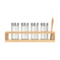 Estia Bamboo Essentials Βάζα Μπαχαρικών Γυάλινα (Σετ 4τμχ) σε Bamboo Βάση 01-28763