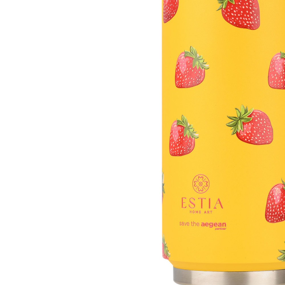 Estia Travel Cup Θερμός 500ml Save The Aegean Berry Bright 01-31190