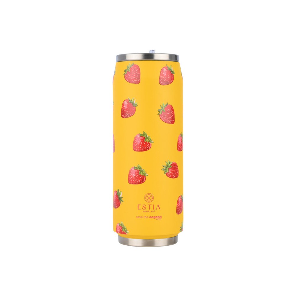 Estia Travel Cup Θερμός 500ml Save The Aegean Berry Bright 01-31190