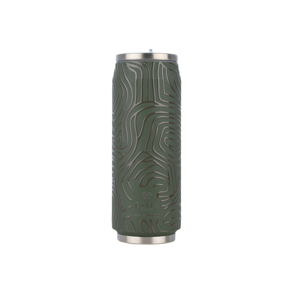 Estia Travel Cup Θερμός 500ml Save The Aegean Olive Flow 01-31237