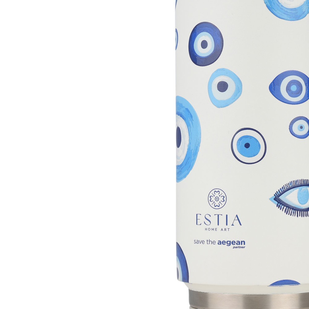 Estia Travel Cup Θερμός 500ml Save The Aegean Spirit of Luck 01-31251