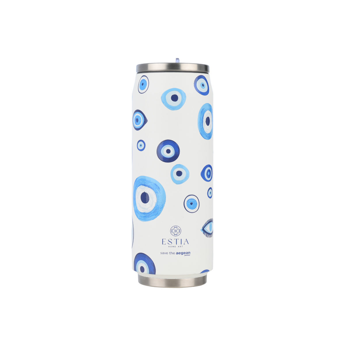 Estia Travel Cup Θερμός 500ml Save The Aegean Spirit of Luck 01-31251